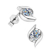 Thunder Moissanite Ear Studs