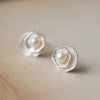 Pearl Flower Ear Studs