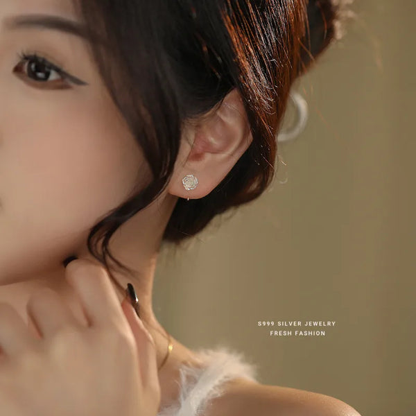 Garden Rose Ear Hook