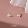 Lotus Glow Studs- Gold
