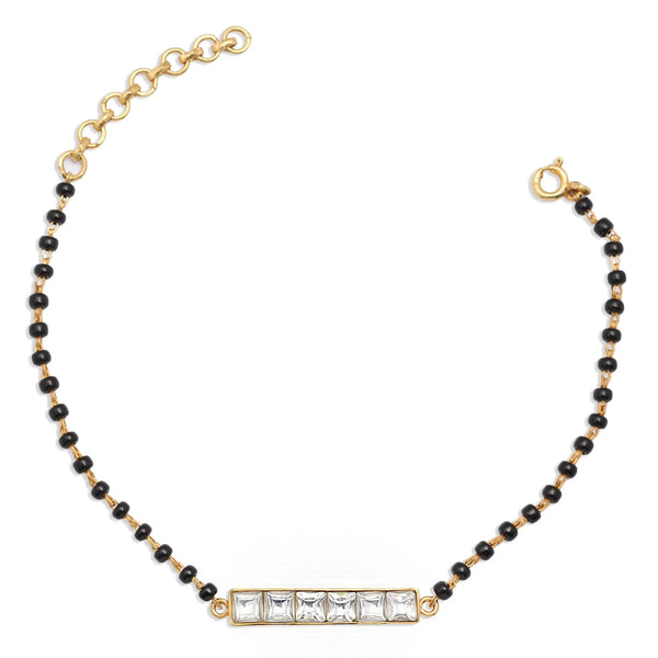 92.5 Silver 6 Stone Mangalsutra Bracelet