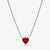 Zircon RedHeart Shape Necklace