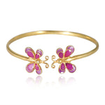 92.5 Silver Two Butterfly Bracelet