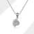 Sun Shine White Gold Pendant with Chain