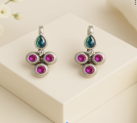 92.5 Silver Tri Colour Bugadi