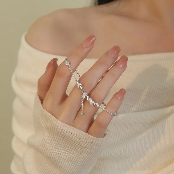 S999 Silver Bracelet Single Flower