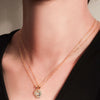 Gold Plated Sun Shine Shape Pendant with Chain