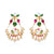 92.5 Sterling Silver Kundan Peacock Chandbali