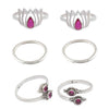 92.5 Set Of Three Silver Toe Rings